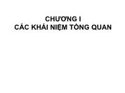 Bài giảng Chương I: Các khái niệm tổng quan