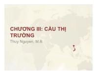 Bài giảng Chương III: Cầu thị trường