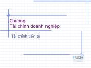 Bài giảng Chương Tài chính doanh nghiệp