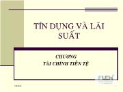 Bài giảng Chương tài chính tiền tệ