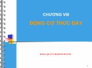 Bài giảng Chương VIII: Động cơ thúc đẩy