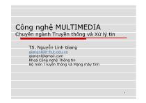 Bài giảng Công nghệ multimedia