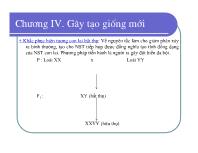 Bài giảng Điều tra rừng - Chương IV: Gây tạo giống mới