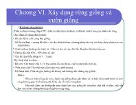 Bài giảng Điều tra rừng - Chương VI: Xây dựng rừng giống và vườn giống