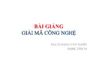 Bài giảng Giải mã công nghệ