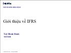 Bài giảng Giới thiệu về IFRS