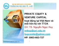 Bài giảng Hoạt động tại Việt Nam và mối liên hệ với thị trường chứng khoán