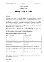 Bài giảng Khủng hoảng tài chính (tiếp)