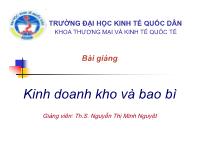 Bài giảng Kinh doanh kho và bao bì