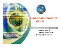 Bài giảng Kinh doanh quốc tế