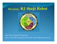 Bài giảng Kỹ thuật Robot