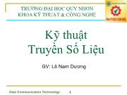 Bài giảng Kỹ thuật truyền số liệu - Lê Nam Dương