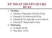 Bài giảng Kỹ thuật truyền số liệu