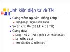 Bài giảng Linh kiện điện tử và TN