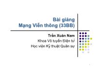 Bài giảng MạngViễn thông (33BB)