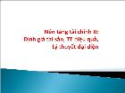 Bài giảng Nền tảng tài chính II: Định giá tài sản, TT hiệu quả, Lý thuyết đại diện