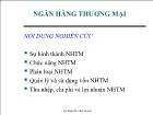 Bài giảng Ngân hàng thương mại (tiếp)