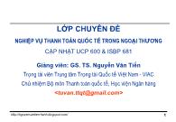 Bài giảng Nghiệp vụ thanh toán quốc tế trong ngoại thương