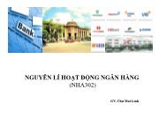 Bài giảng Nguyên lí hoạt động ngân hàng