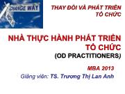 Bài giảng Nhà thực hành phát triển tổ chức (od practitioners)