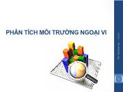 Bài giảng Phân tích môi trường ngoại vi