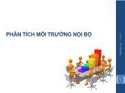 Bài giảng Phân tích môi trường nội bộ (tiếp)