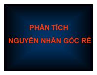 Bài giảng Phân tích nguyên nhân gốc rễ