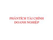 Bài giảng Phân tích tài chính doanh nghiệp (tiếp)