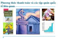 Bài giảng Phương thức thanh toán và các tập quán quốc tế liên quan