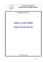 Bài giảng Quản lý chất lượng những vấn đề căn bản