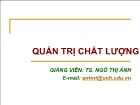 Bài giảng Quản trị chất lượng (Tiếp)