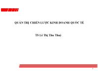 Bài giảng Quản trị chiến lược kinh doanh quốc tế