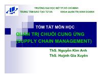 Bài giảng Quản trị chuỗi cung ứng (supply chain management)