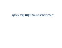 Bài giảng Quản trị hiệu năng công tác