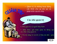 Bài giảng Quản trị học (tiếp)