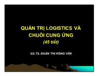 Bài giảng Quản trị logistics và chuỗi cung ứng (45 tiết)