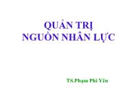 Bài giảng Quản trị nguồn nhân lực (tiếp)