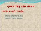 Bài giảng Quản trị vận hành (tiếp)