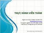 Bài giảng Thực hành viễn thám - Phạm Thị Mai Thy