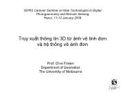 Bài giảng Truy xuất thông tin 3D từ ảnh vệ tinh đơn và hệ thống vẽ ảnhđơn