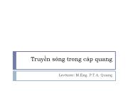 Bài giảng Truyền sóng trong cáp quang (tiếp)