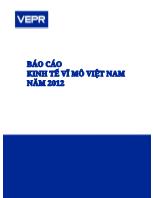 Báo cáo kinh tế vĩ mô Việt Nam năm 2012