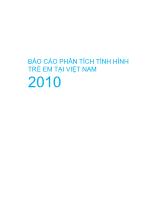 Báo cáo Phân tích tình hình trẻ em tại Việt Nam 2010