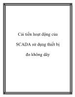 Cải tiến hoạt động của SCADA sử dụng thiết bị đo không dây