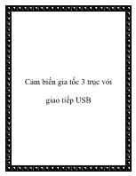 Cảm biến gia tốc 3 trục với giao tiếp USB