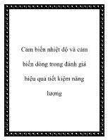 Cảm biến nhiệt độ và cảm biến dòng trong đánh giá hiệu quả tiết kiệm năng lượng