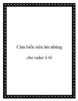 Cảm biến siêu âm nhúng cho radar ô tô