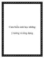 Cảm biến sinh học những ý tưởng và ứng dụng