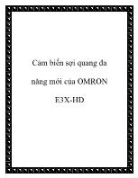 Cảm biến sợi quang đa năng mới của omron e3x - Hd