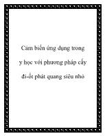 Cảm biến ứng dụng trong y học với phương pháp cấy đi - Ốt phát quang siêu nhỏ